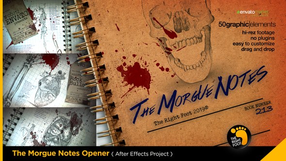 Videohive The Morgue Notes Opener Openers template preview