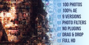 Videohive Mosaic Photo Animation Pro Video Displays template preview