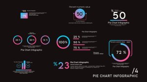 Videohive Pie Chart Infographics 4 Infographics template preview