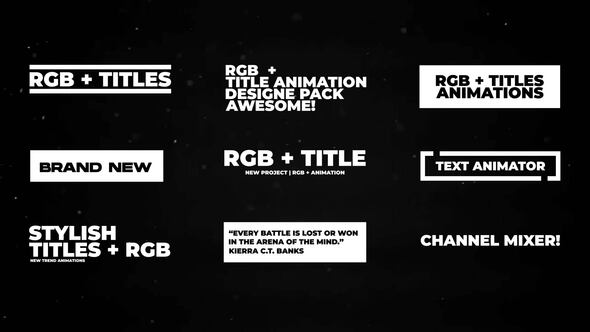 Videohive RGB Rhythm Titles | After Effects Titles template preview