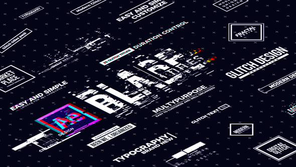 Videohive Blade Glitch Titles Titles template preview