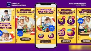 Videohive Baby Toy Store Openers template preview