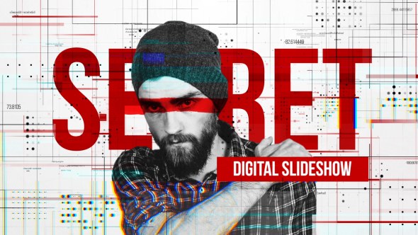 Videohive Secret Digital Slideshow Video Displays template preview