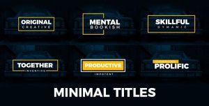 Minimal Titles Video Displays template preview