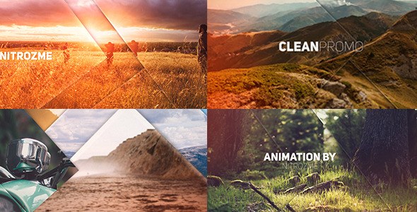 Clean Promo Video Displays template preview