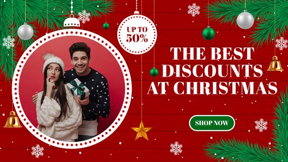 Videohive Christmas Sale Slides Promo Broadcast-packages template preview