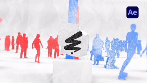 Videohive Grunge Election Revolt Logo Unveil Logo Stings template preview
