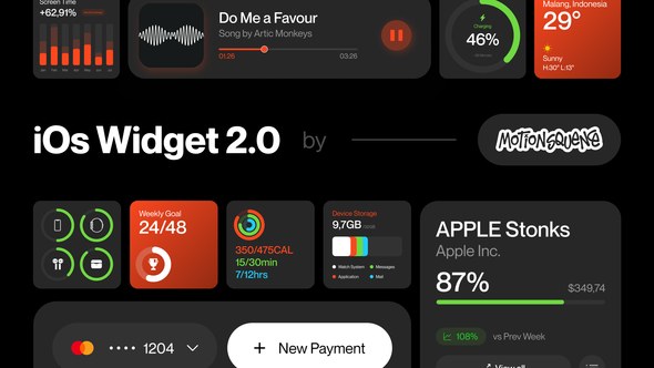 Videohive Widget UI 2.0 Elements template preview