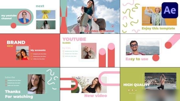 Videohive Youtube Slides for After Effects 51981684 Openers template preview