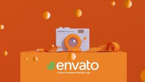 Videohive Cartoon Photograph Machine Logo Logo Stings template preview