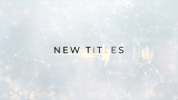 Videohive White Plexus Titles Titles template preview