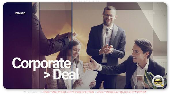 Videohive Corporate Deal Video Displays template preview