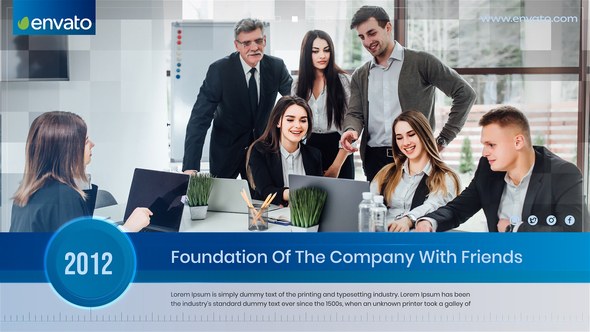 Videohive Corporate Timeline Slideshow 51433350 Video Displays template preview