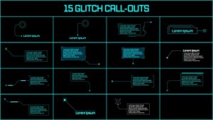 Videohive Glitch Call-Outs Elements template preview