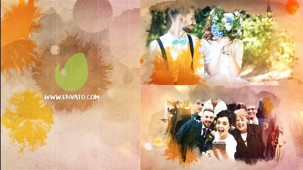 Videohive Dynamic Ink Slideshow Video Displays template preview