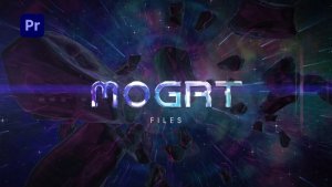 Space Cinematic Titles MOGRT Premiere Pro template preview