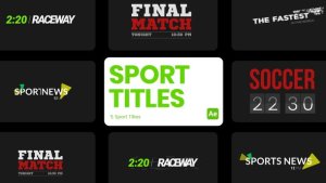 Videohive Sport Titles for After Effects Titles template preview