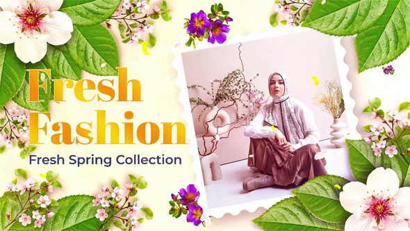 Spring Fashion Video Displays template preview