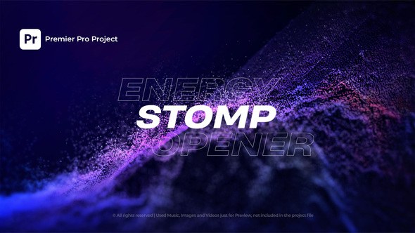 Energy Stomp Intro | for Premier Pro | MOGRT Premiere Pro template preview