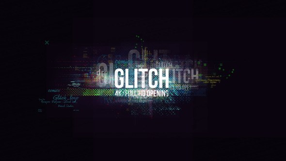 Videohive Glitch Logo/ Digital Hi-Technology Intro/ Distortion Transitions/ Hud Opener/ Youtube Blogger/ Text Openers template preview