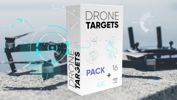 Videohive Drone Targets Pack 4K Elements template preview