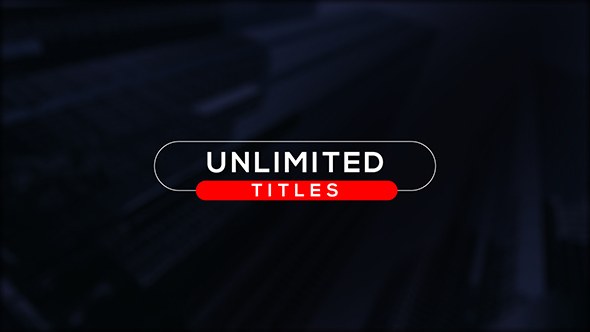Unlimited Minimal Titles Video Displays template preview