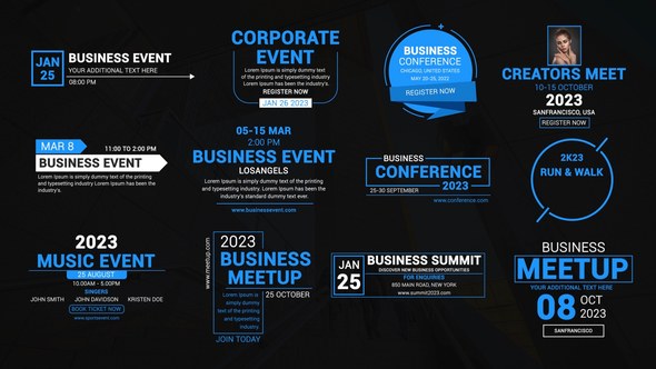 Videohive Event Titles Elements template preview