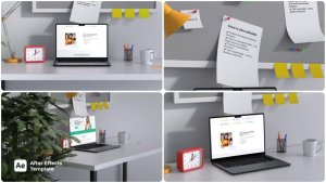 Videohive Desktop Laptop Mockup Product Promo template preview