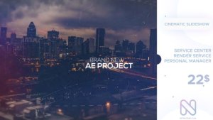 Cinematic Slideshow Video Displays template preview