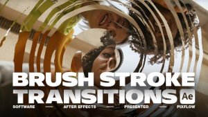 Videohive Brush Stroke Transitions V.2 For After Effects Elements template preview