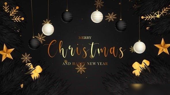 Videohive Merry Christmas And Happy New Year Intro 2 Openers template preview