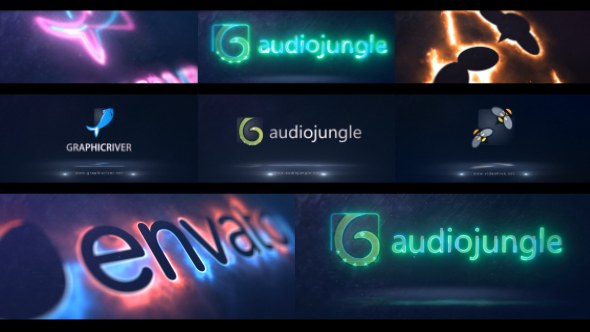 Cinematic Light Logo Reveal Video Displays template preview