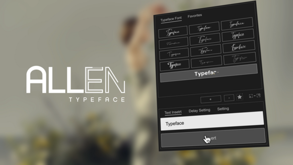 Videohive Animated Typeface - Allen Titles template preview