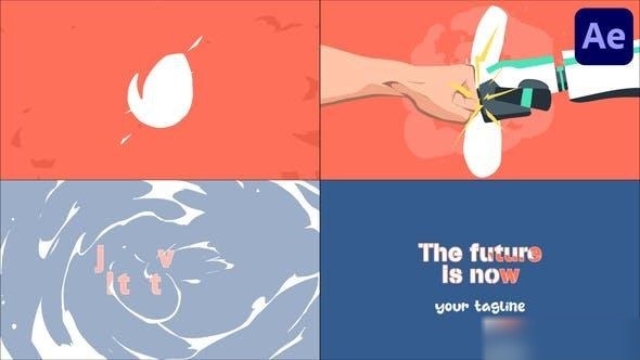 Videohive Cyber Hand Logo | After Effects Logo Stings template preview