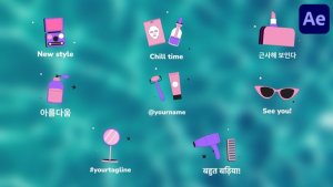 Videohive Personal Care Icons And Titles for After Effects Titles template preview