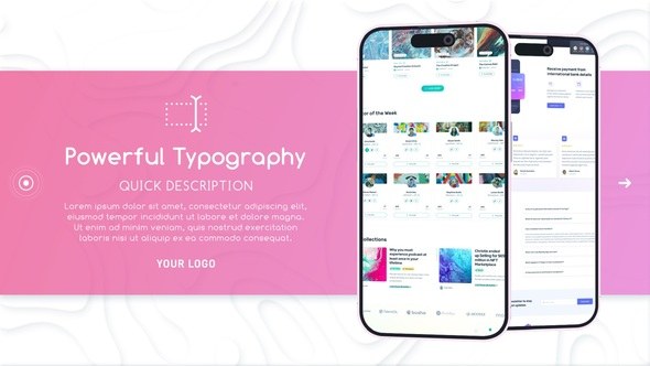 Application Modern Slideshow Video Displays template preview