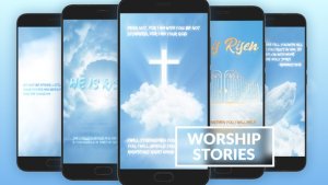 Videohive Worship And Prayer Instagram Stories Titles template preview