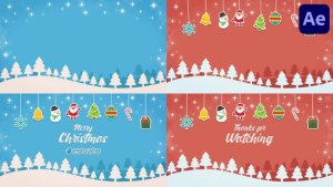 Videohive Short Christmas Intro for After Effects Logo Stings template preview