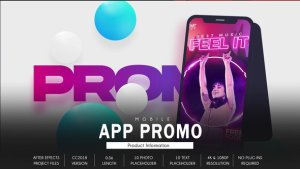 Videohive Mobile App Promo Typography B105 Product Promo template preview