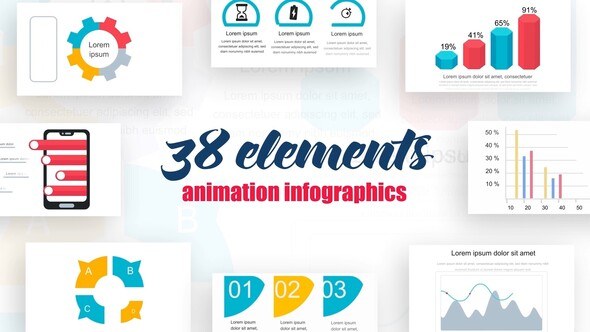 Infographics Vol.7 Video Displays template preview