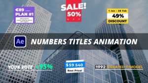 Videohive Numbers Titles Animation Titles template preview