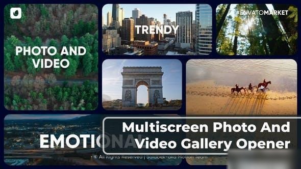 Videohive Multiscreen Slideshow Original Split Screen Opener Openers template preview