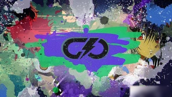 Videohive Watercolor Ink Intro Logo Stings template preview