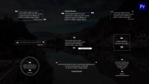 Minimal Quotes For Premiere Pro Premiere Pro template preview