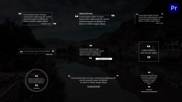 Minimal Quotes For Premiere Pro Premiere Pro template preview