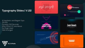 Videohive Typography - Minimal, Dynamic and Modern Slides V.22 Product Promo template preview