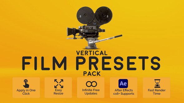 Videohive Vertical Film Presets Pack Elements template preview