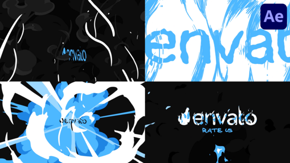 Videohive Anime Fire Explosion Logo Opener | After Effects Logo Stings template preview