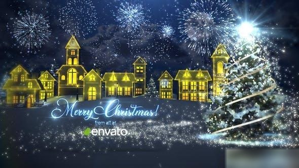 Videohive Christmas Night 29442467 Openers template preview
