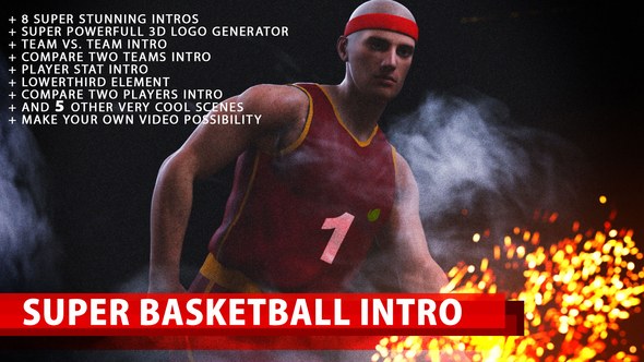 Videohive Super Basketball Intro Openers template preview